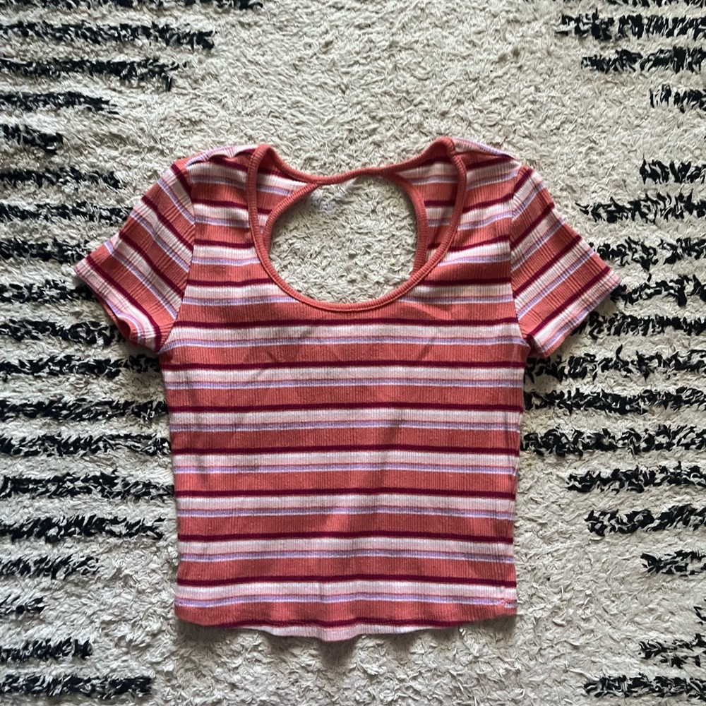 SO striped crop top